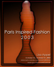 Poster image of Paris Inspired Fashion 2003-Honors Thesis by Lisa Appel. 