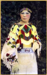 One image of The National Park Service Nez Perce Historic Images Collection showing a native woman dressed up.